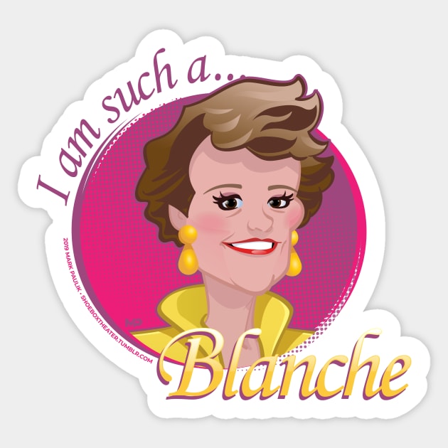 The Golden Girls - Blanche Sticker by markpaulik